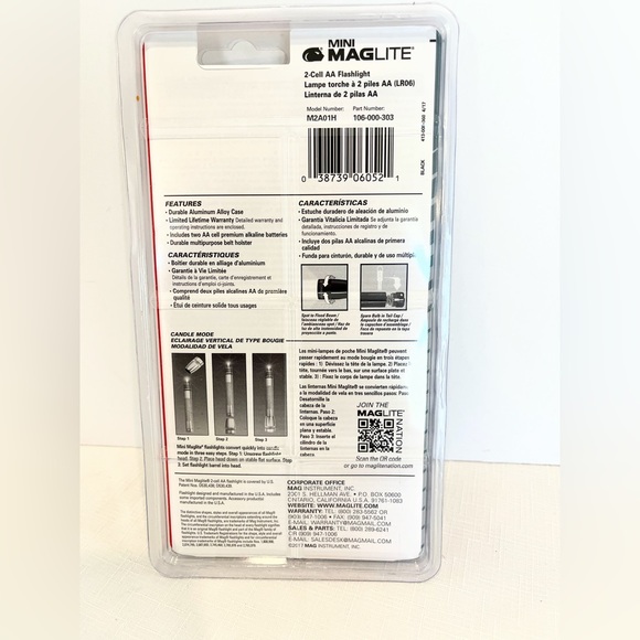 Mini MagLite Super Bright Xenon Lamp Flashlight NIP Comes with Batteries - Picture 2 of 3